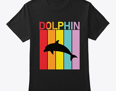 Dolphin Rainbow Retro - Dreamsky
