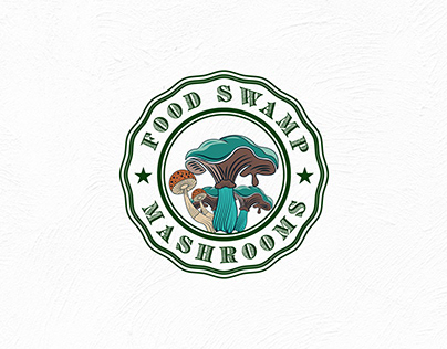 Food Swamp Mashrooms Hotel & Restaurant Vector Logo