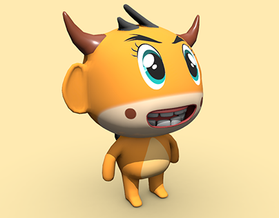 Cartoon Character - Angry Cow