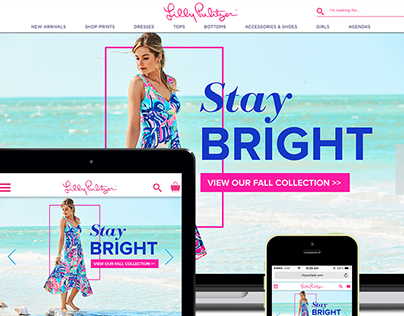 Lilly Pulitzer Landing Page Design