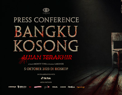 Design Banner Film bangku kosong 2023