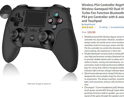 Wireless PS4 Controller