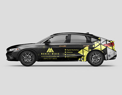 Digital Agency Car Wrap Design | VInyl Wrap Design