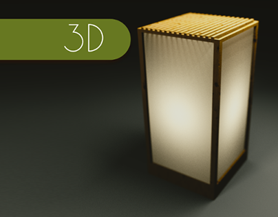 Wooden Lamp (Blender / Cycles)