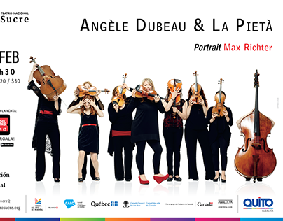 Afiche: "Angèle Dubeau & La Pietà" • 2018
