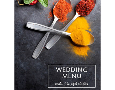 Catering - Wedding Sample Menu Guide
