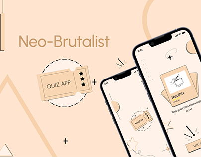 Neo-Brutalist Quiz App Design