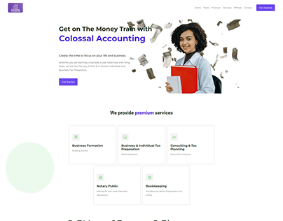 Tax Preparation website made for clients in the USA!