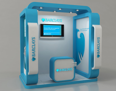 Barclays bank booth