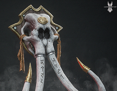 Rune-Carved Mammoth Skull from The Elder Scrolls Online