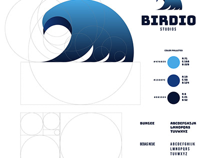 birdio logo identity