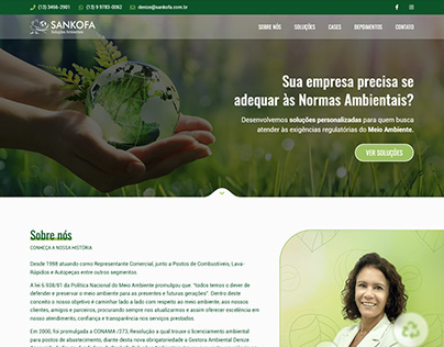 Site Institucional Sankofa Soluções Ambientais