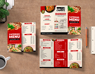 Food Menu | Tri-Fold Brochure Design