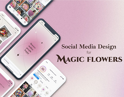 Social media design for flower shop