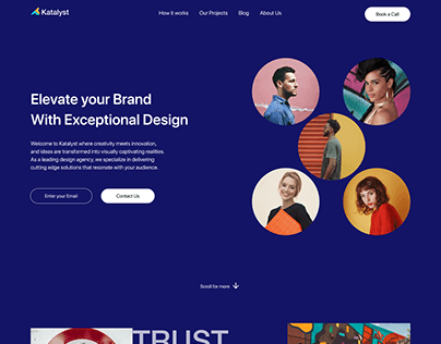 Project thumbnail - Design Agency Landing page