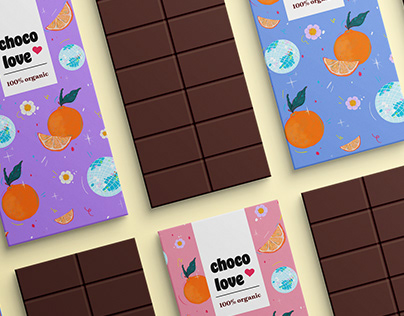 Choco Love Packaging Illustration