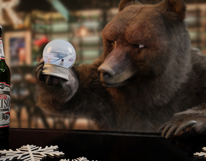 Csíki Sör christmas 2019 - 3D bear animation breakdown