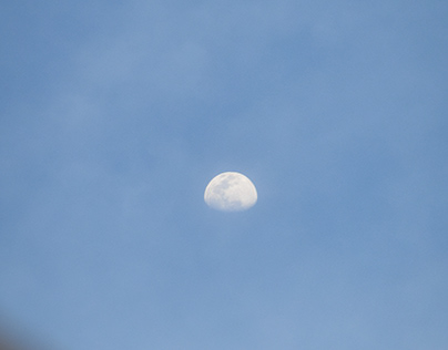 Semi Moon in daylight