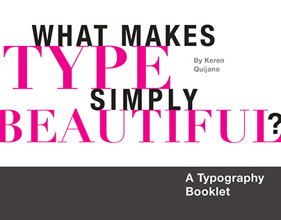 Typography Booklet (Helvetica, Didot)
