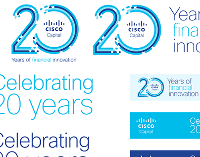 Cisco Capital 20th anniversary ID and branding