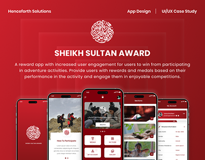 Sheikh Sultan Award App || UI UX Case Study Design