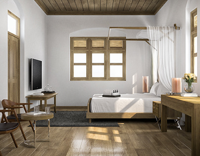 Free Set in Bedroom 3d model