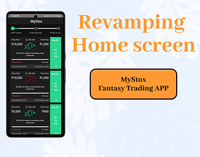 Revamping Home Screen -Mystox
