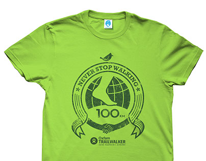Oxfam Trailwalker t-shirt design