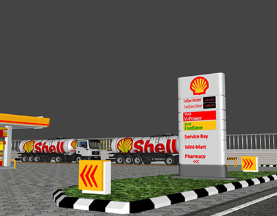 Shell Station 3D Modelling Project