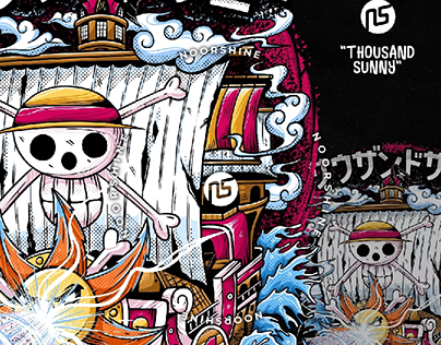Anime One Piece Strawhat Ship Thousand Sunny Go