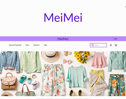 Project thumbnail - E-commerce project " MeiMei"
