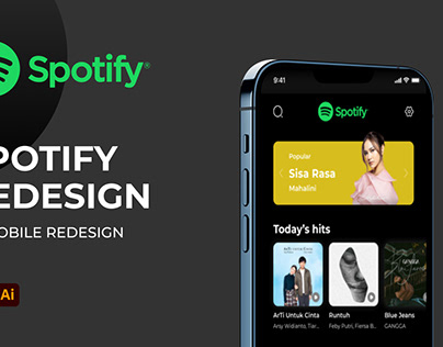 Spotify Redesign (UI Mobile Redesign)