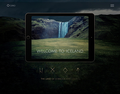 Iceland travel tour/ Parallax landing page