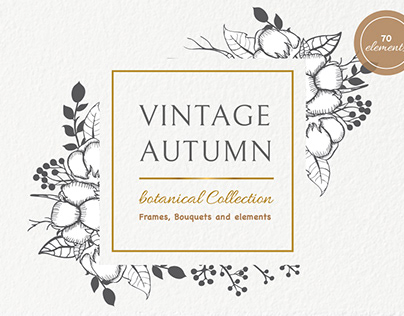 Vintage Autumn Botanical Collection