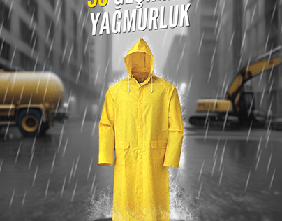 Waterproof raincoat social media post