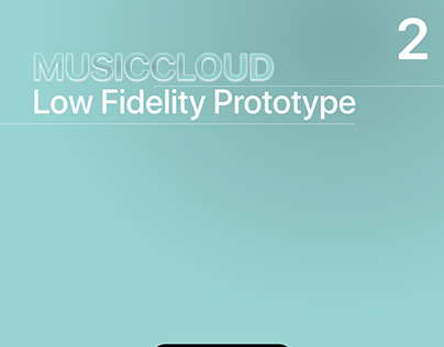 Low Fidelity Prototype Music App XDDailyChallenge