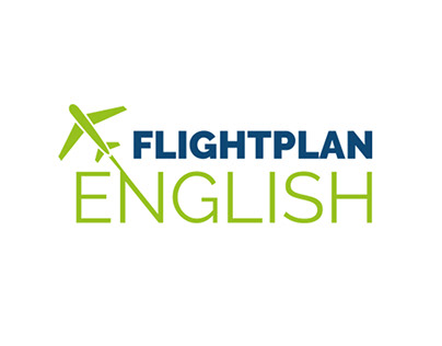 Criação de logo. www.flightplanenglish.com