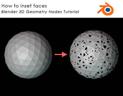 How to inset faces Blender3D Geometry Nodes Tutorial