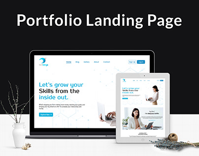 Landing Page Design For Portfolio Website
