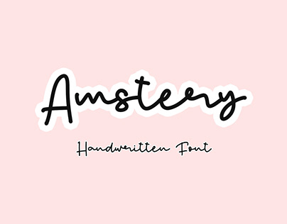 Amstery - Handwritten Font