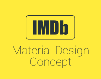 IMDb Movie Card - Material Design Concept
