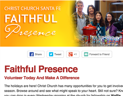 Email Marketing Design | Ministry News