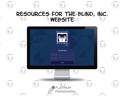 Resources for the Blind Website Design