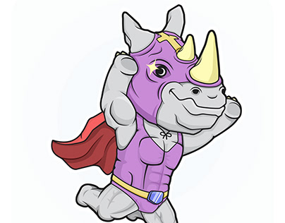 Rhino Wrestler | Character Design