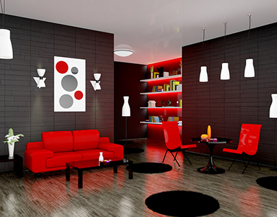 Iconic Red Living Room.