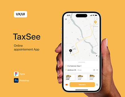 Taxi app/UX/UI Design/IOS
