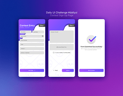 Daily UI Challenge // Sign Up Page