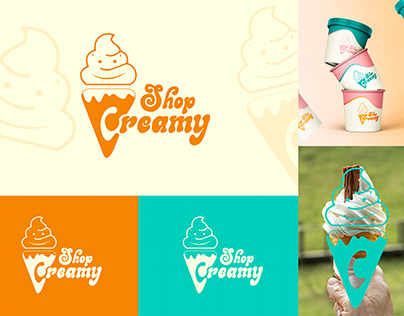 Creamy Visual Identity - Ice Cream Shop