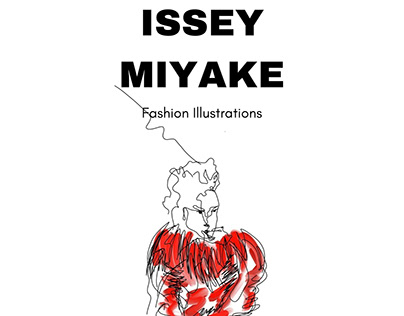Issey Miyake - illustrations explorations