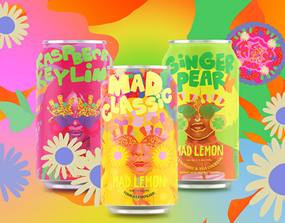 Mad Lemon: Cocktail Label Design